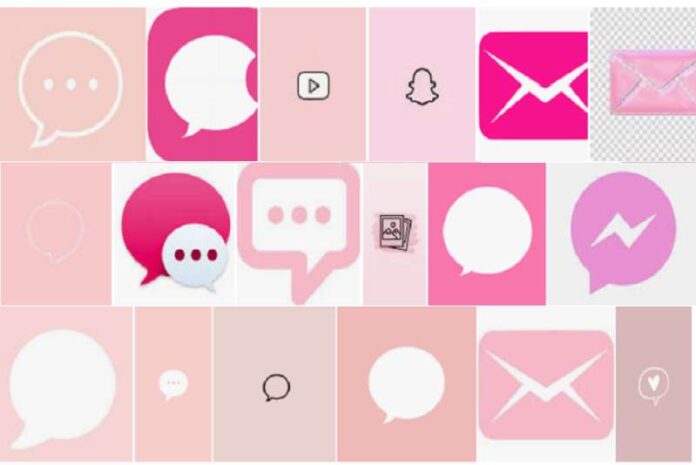 Pink Messages Icon