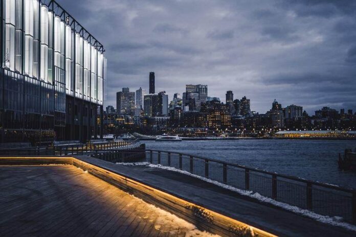 View of a city from across the water